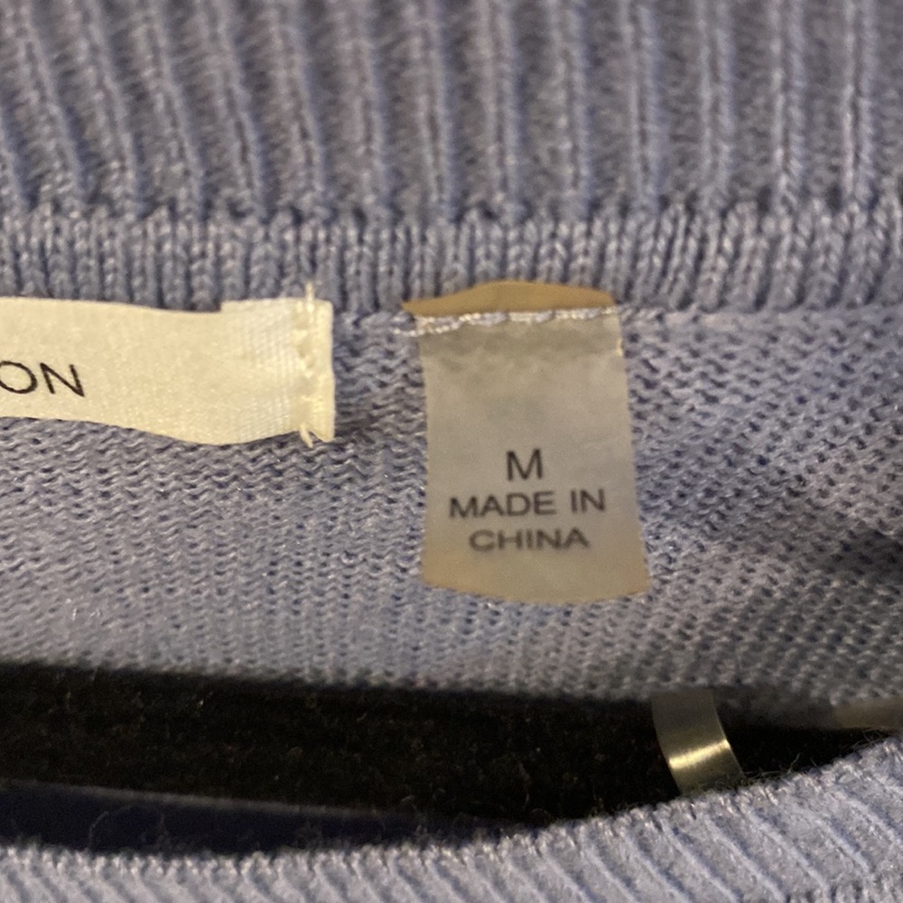 89+Madison Blue Pullover Cardigan Long Sleeve Bell Shape Cuff Sweater Size M - Picture 3 of 10